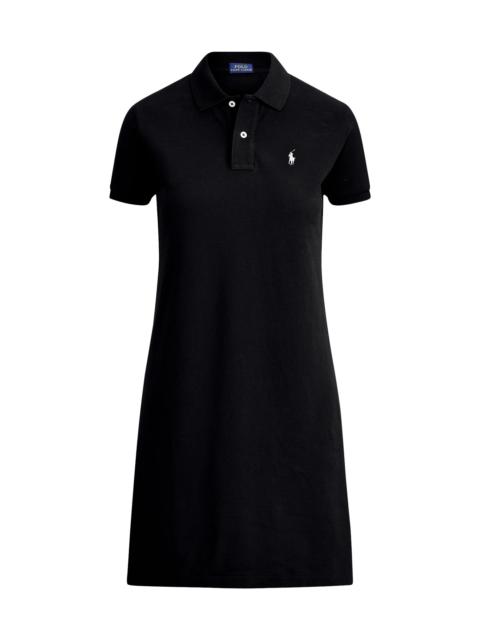 Polo Ralph Lauren Women's Cotton Mesh Short-Sleeve Polo Dress - Polo Black