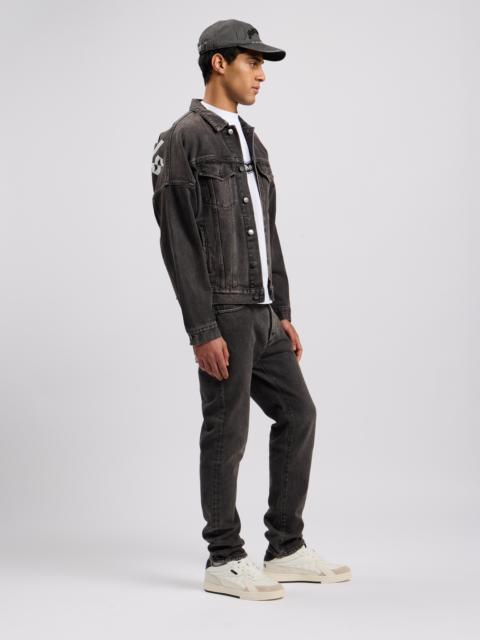 Palm Angels BLACK LOGO DENIM JACKET