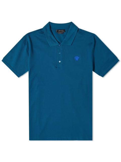 VERSACE Versace Embroidered Medusa Polo