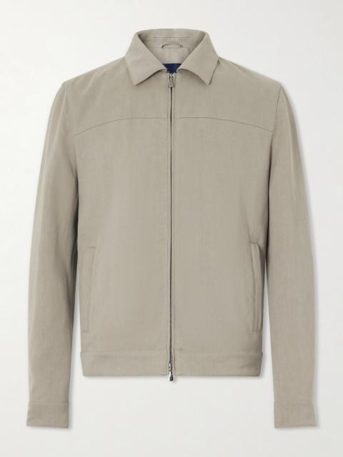 THOM SWEENEY Linen Bomber Jacket