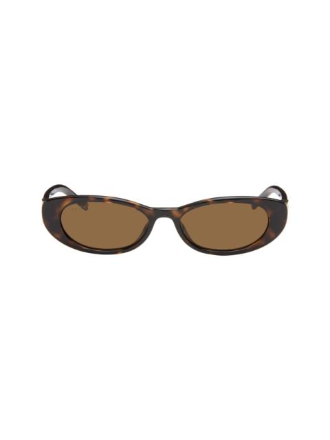 GUCCI Brown G String Cat Eye Sunglasses