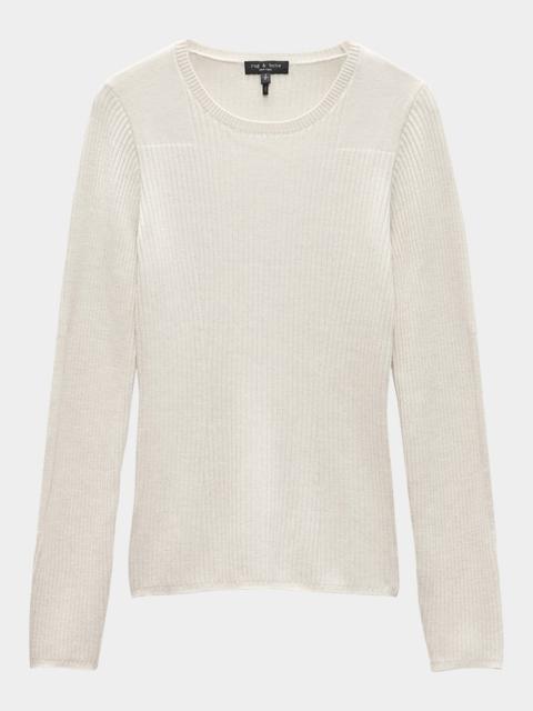 rag & bone Audrina Ribbed Crewneck Sweater