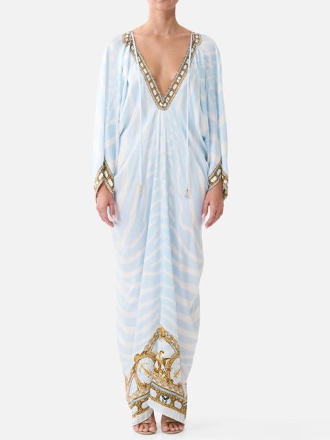 CAMILLA Draped Kaftan Maxi Dress
