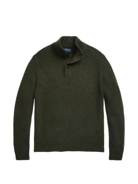 Polo Ralph Lauren button mock-neck sweater