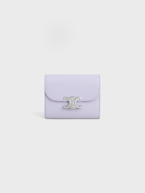 CELINE Small Flap Wallet TRIOMPHE IN Shiny calfskin