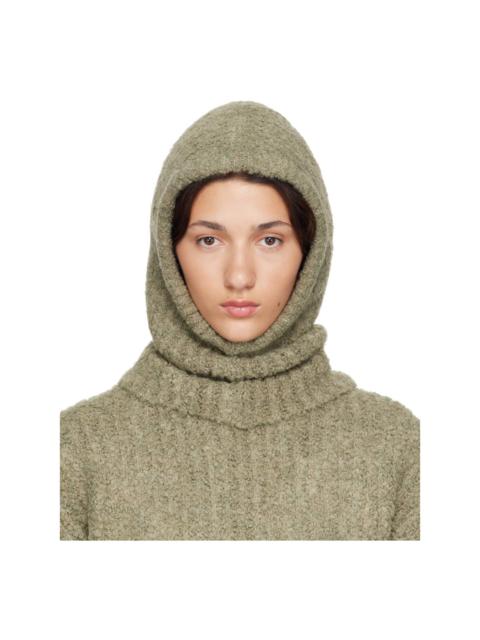 MM6 Maison Margiela Green Logo Balaclava