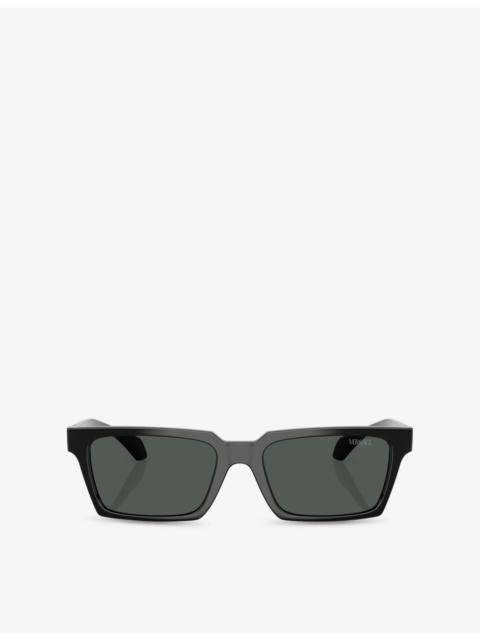 VERSACE VE4490U Rectangle-Frame Acetate Sunglasses