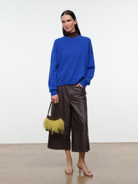 STAUD STAUD SPENCER CASHMERE SWEATER COBALT