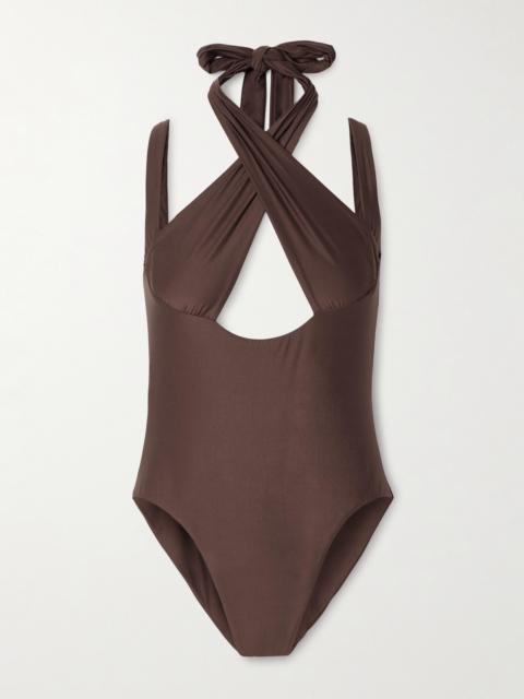 KIKI DE MONTPARNASSE La Sirene Halterneck Swimsuit