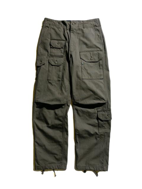 Engineered Garments Flight Pant Olive Heavyweight Cotton Ripstop