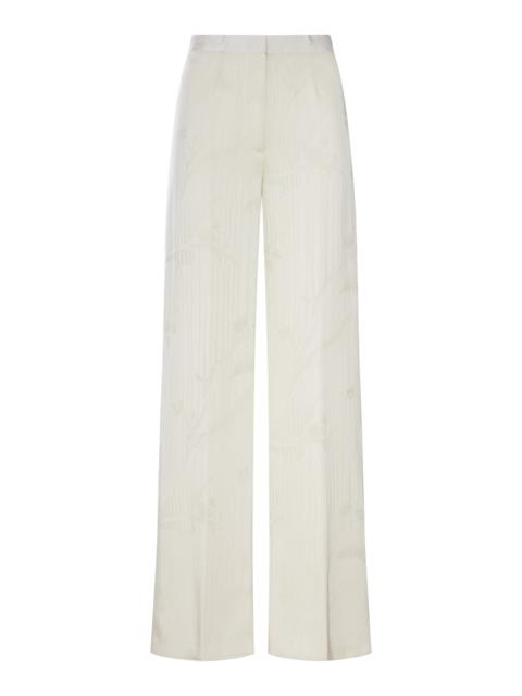 forte_forte WIDE-LEG JACQUARD TROUSERS