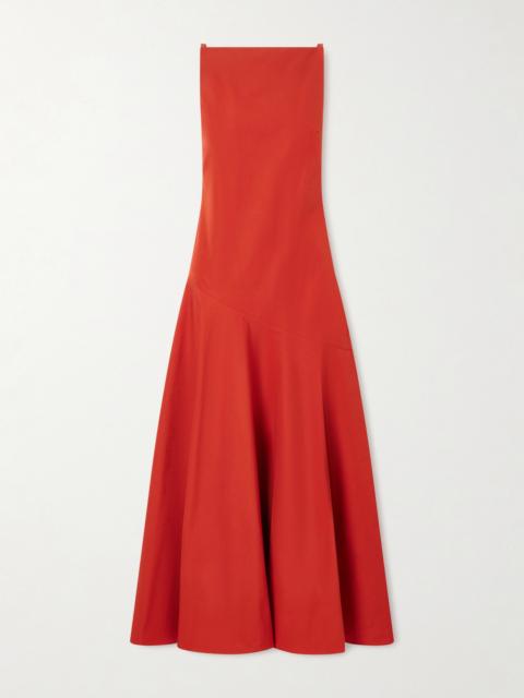 ADAM LIPPES Ren Cotton-poplin Midi Dress