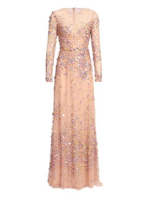 ELIE SAAB sequin-embellished maxi dress