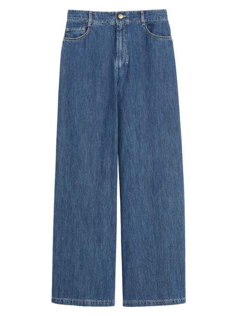 Max Mara Women's Wide Leg Denim Jeans - Midnightblue
