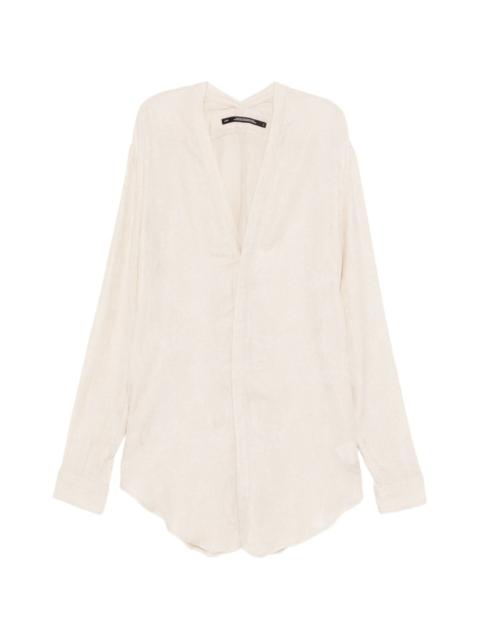 Julius slit-neck shirt