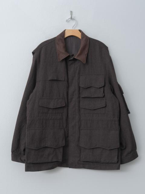 KAPTAIN SUNSHINE Wool Herringbone Explorer Jacket - Top Brown