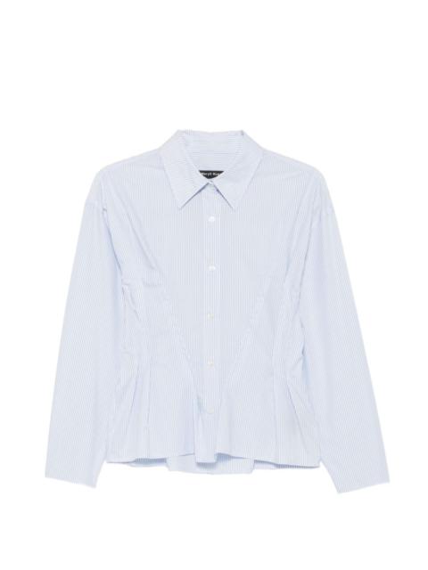 Meryll Rogge striped pleated shirt