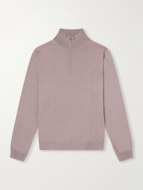 SLOWEAR Zanone Flexwool Half-Zip Sweater