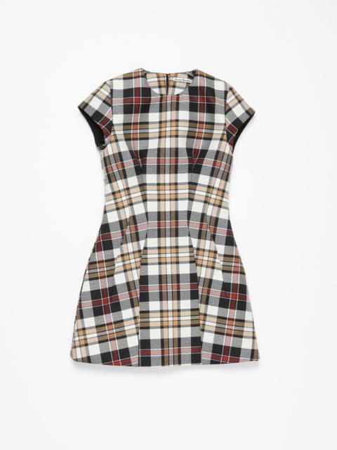 Acne Studios Check dress - Multi brown