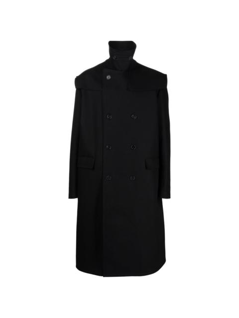 oversize double-breasted coat