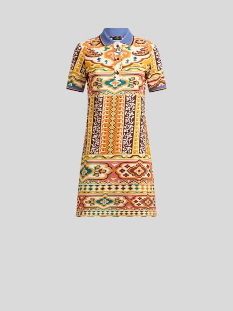 Etro PRINTED PIQUE MINI DRESS