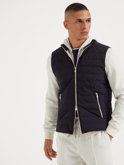 Bonded taffeta lightweight down vest