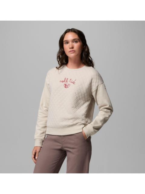 Columbia Women's Collegiate Hart Mountain Quilted Crew - Alabama