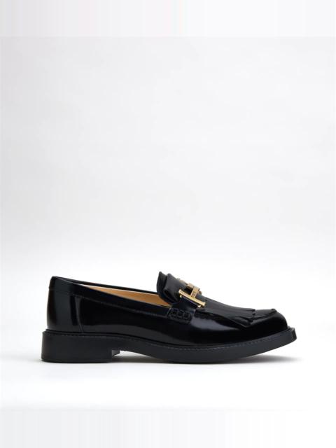 Tod's LOAFERS IN LEATHER - BLACK