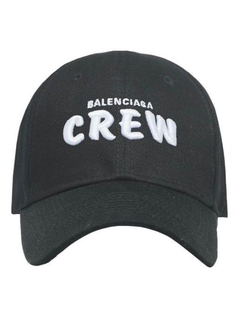 BALENCIAGA Balenciaga 자수 승무원 로고 야구 모자 '블랙' 617139410B21000