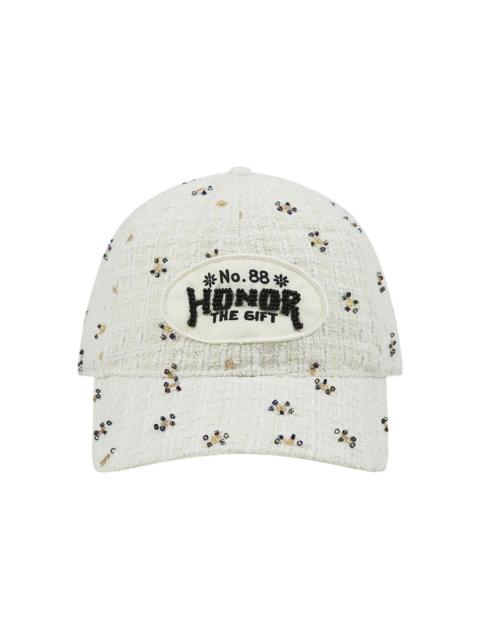 HONOR THE GIFT beaded tweed six-panel cap