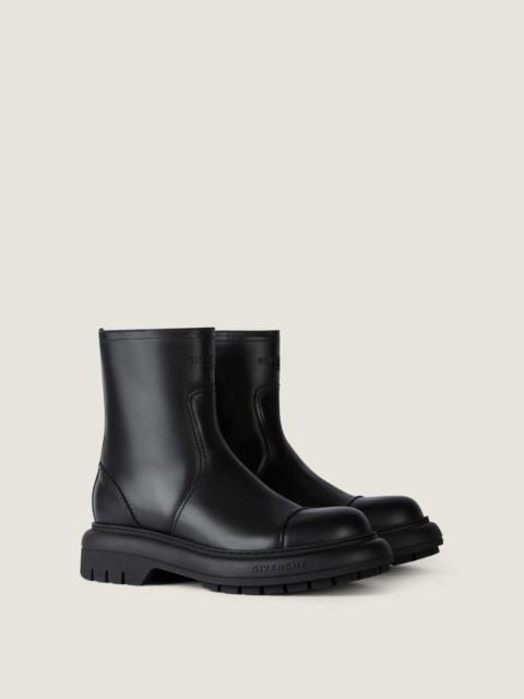 Givenchy GIVENCHY CARGO BIKER BOOTS IN LEATHER