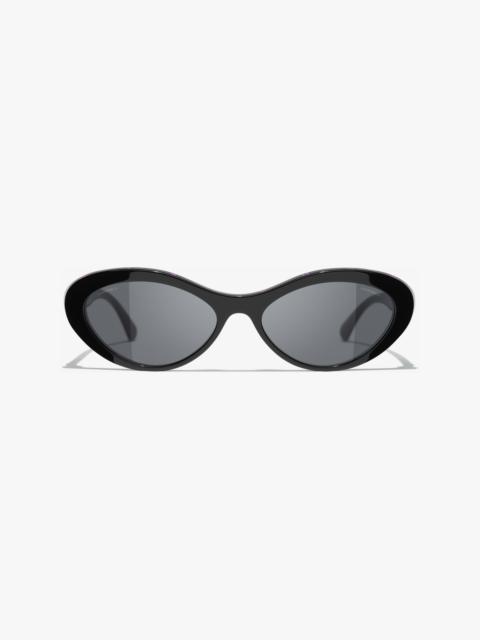 CHANEL Oval Sunglasses