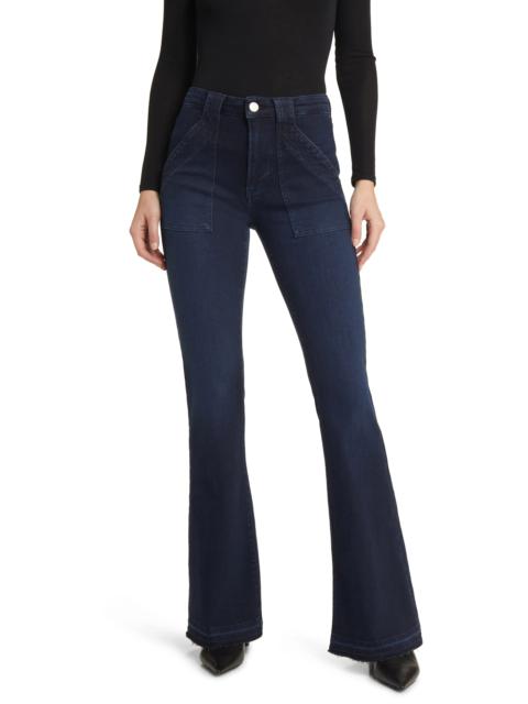 Trapunto St. Le High Flare Jeans