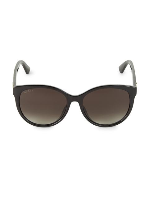 GUCCI Women's 56MM Cat-Eye Sunglasses - Black