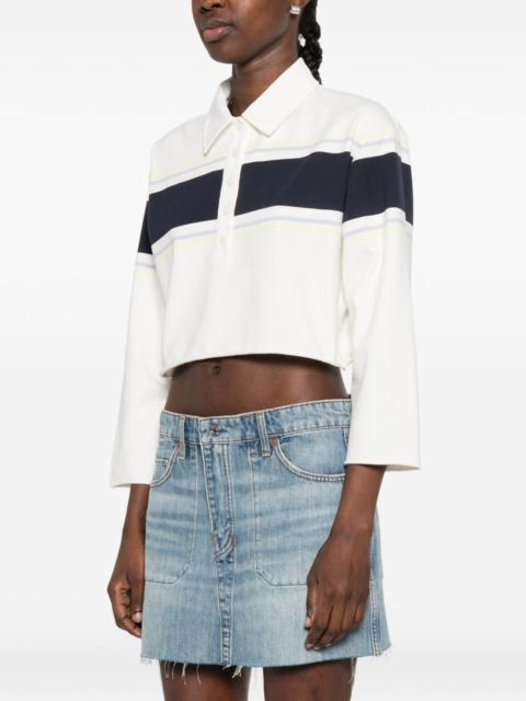 RE/DONE stripe-detail polo top