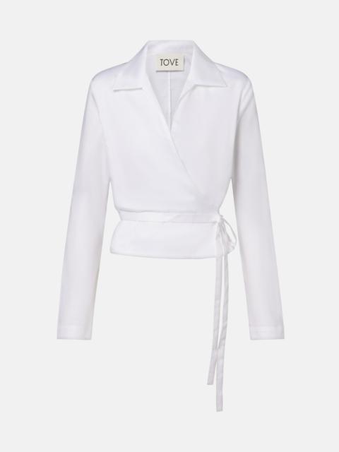 TOVE Bronte cotton wrap top