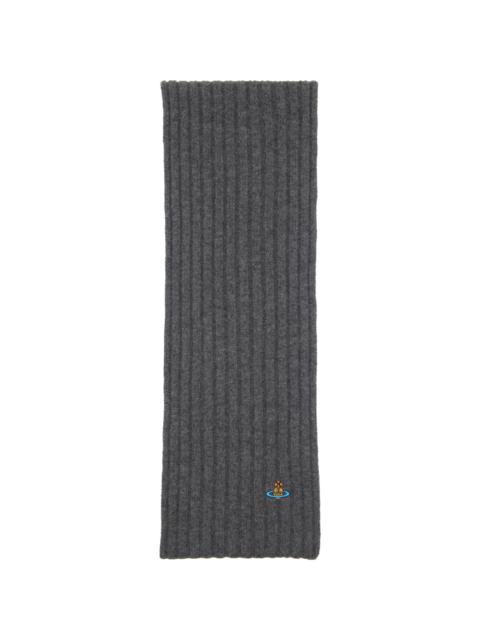 Vivienne Westwood Gray Cashmere Scarf