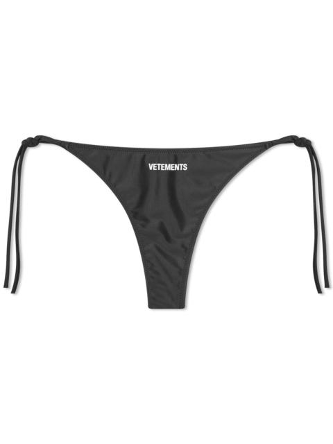VETEMENTS VETEMENTS Logo Bikini Bottom