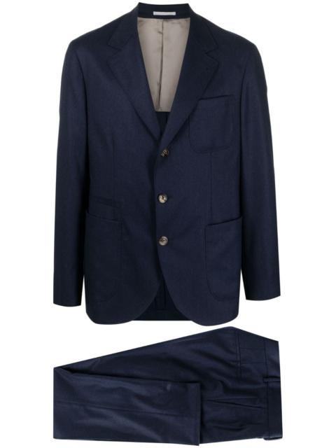 Brunello Cucinelli single-breasted wool suit