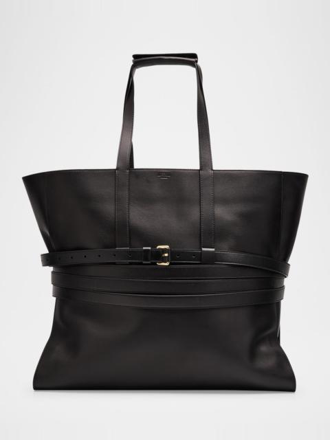 Moschino Men's Soft Leather Tote Bag