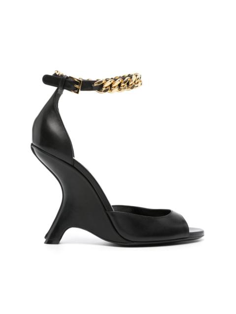 TOM FORD 105mm chain-embellished leather sandals