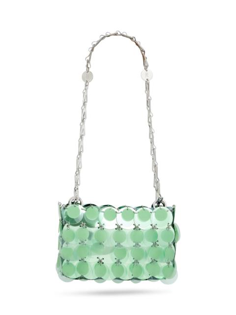rabanne Layered Paillette Shoulder Bag green
