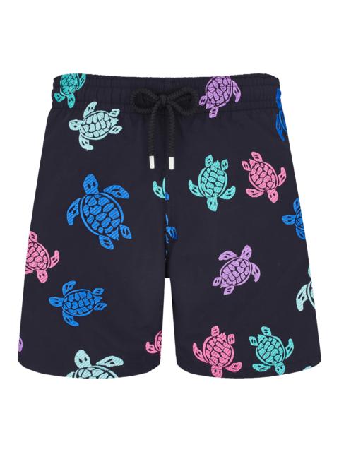 Vilebrequin Men Swim Trunks Embroidered Tortue Multicolore - Limited Edition