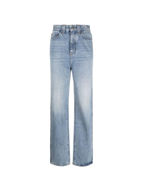 KHAITE Albi high-rise tapered jeans