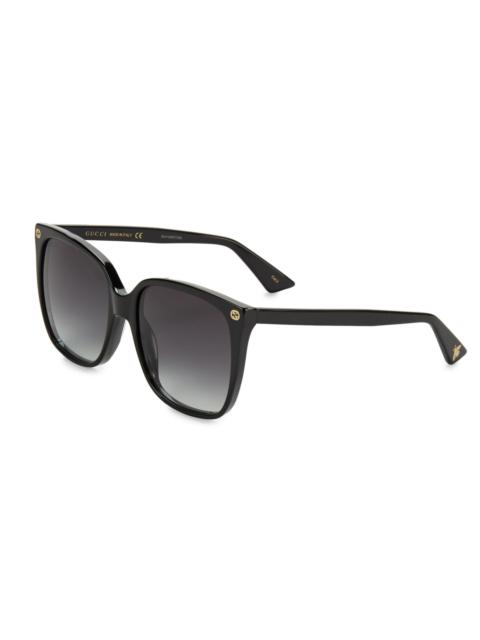GUCCI Women's 57mm Square Sunglasses - Black