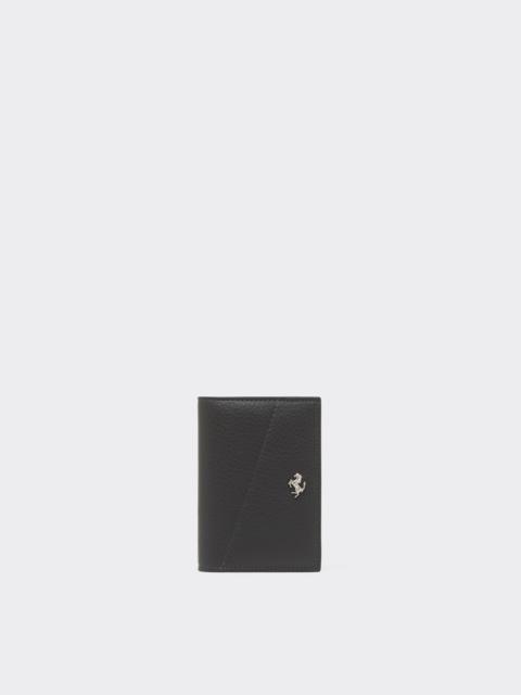 Ferrari Granata Leather Bifold Wallet with Prancing Horse