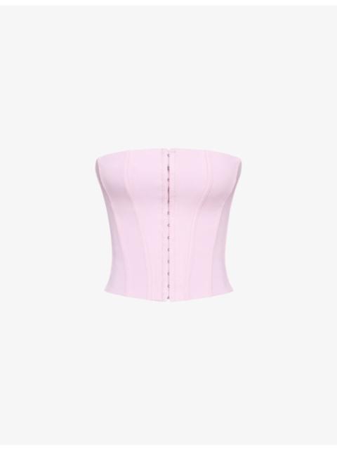 House of CB The Strapless Stretch-Woven Corset Top