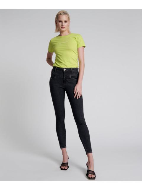 ONE TEASPOON Freebirds II Low Waist Stretch Skinny Denim Jeans - Worn Black