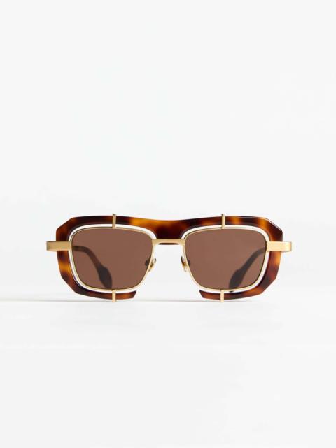JW Anderson JWA03 GEOMETRIC SUNGLASSES IN HAVANA