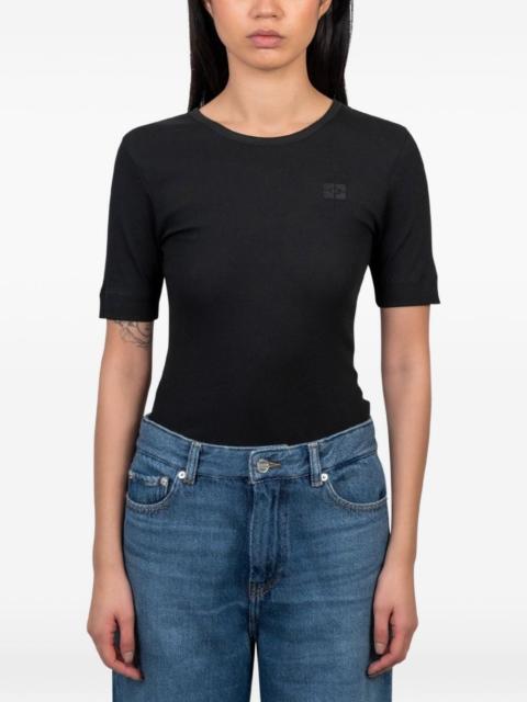 GANNI ribbed T-shirt